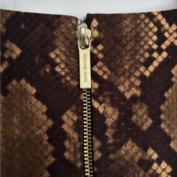 Michael Kors Brown Reptile Print Dress - Picture 5 of 5